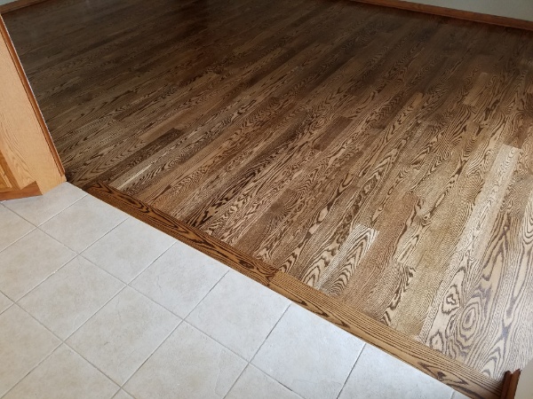 Tile and Hardwood Floor