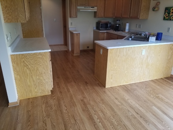 Kitchen Authentic Hardwood Flooring Installation